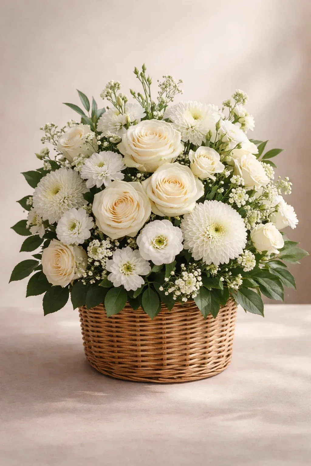 سبد گل شکیل و رسمی برای هدیه به خانه یا محل کار